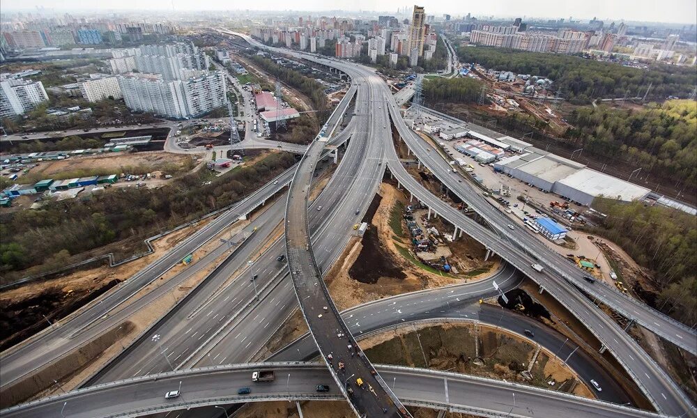 Бусиновская эстакада Москва. Бусиновская транспортная развязка. Развязки дорог. Развязка МКАД.