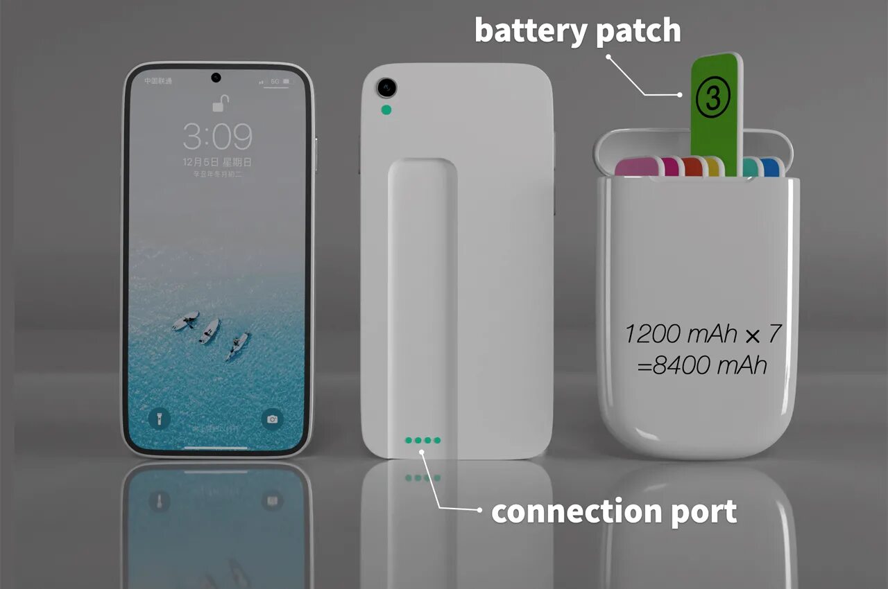 Battery design. Modular Power Bank.