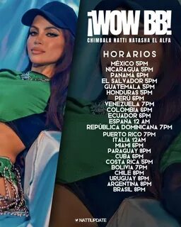 Horarios del estreno del vídeo oficial de hoy: "Wow BB" de Natti Natasha...