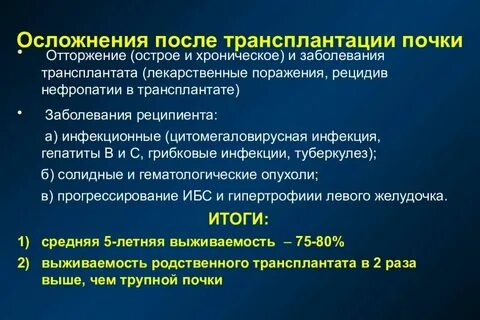 Отторжений почке