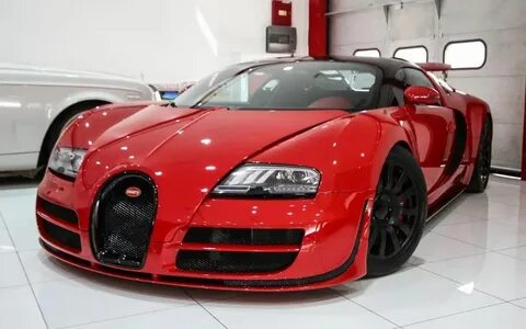 Красная bugatti