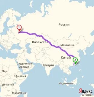 Сколько от китая до москвы