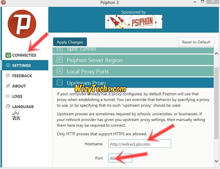 Psiphon для компьютера
