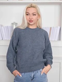 Вязаные женские свитера больших размеров