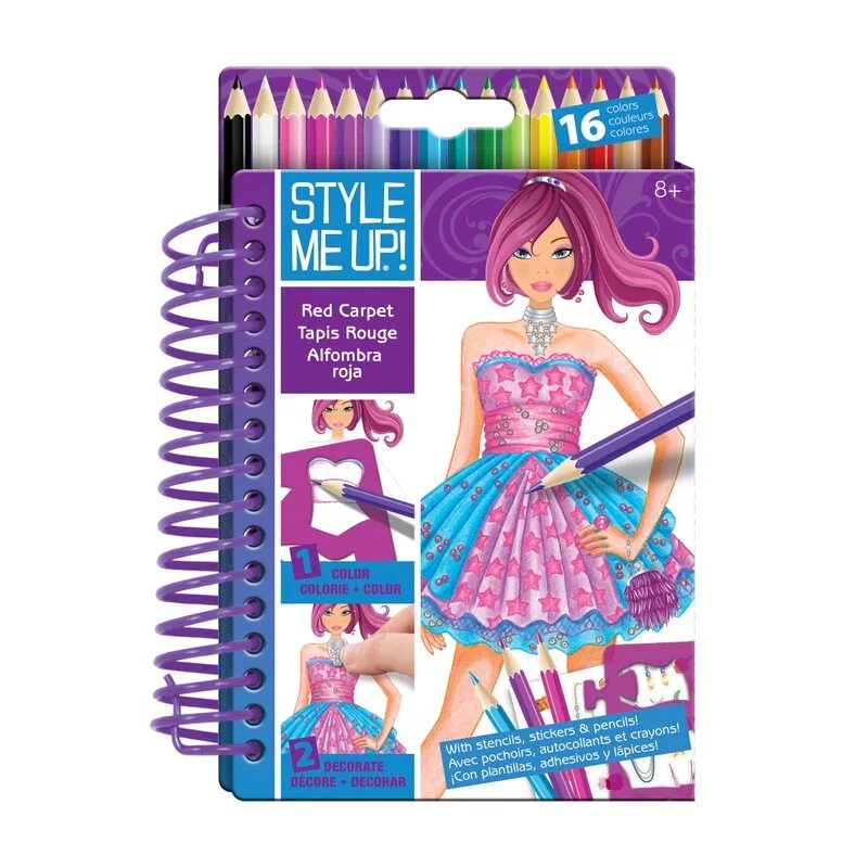R style me. Style me up блокнот дизайнера. набор дизайнера style me up. блокнот с трафаретами style me up! - визажист. блокнот с карандашами style me up.