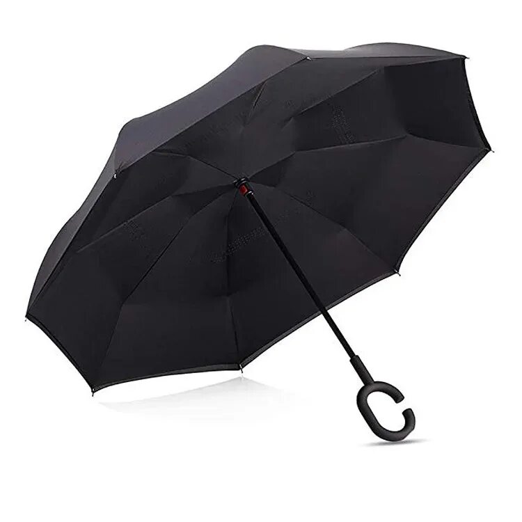 Какой зонт выбрать. Зонт наоборот черный. Зонт трость Bradex нежность. Зонт Bradex нежность (su 0045). Зонт трость обратный.