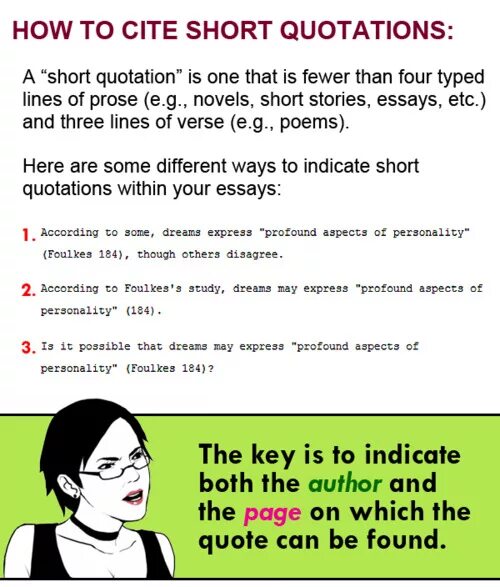 Short quotes in English. How to quote. How to cite. How to quote in English.