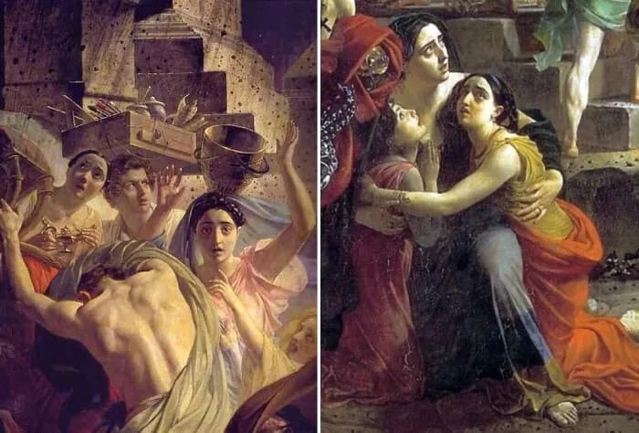 Картина брюллова день. Брюллов художник последний день Помпеи. Брюллов «гибель Помпеи» (1833). Карл Брюллов картины последний день Помпеи. Последний день Помпеи сам Брюллов.