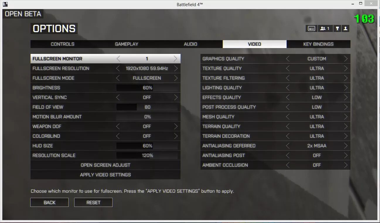 4 setting. Настройки бф4. resolution scale screen. bf4 graphic settings. настройки видео для bf4.