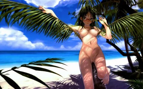 Nude beach hentai