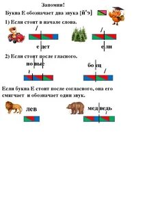 Схема слова е