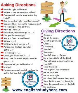 Giving directions english