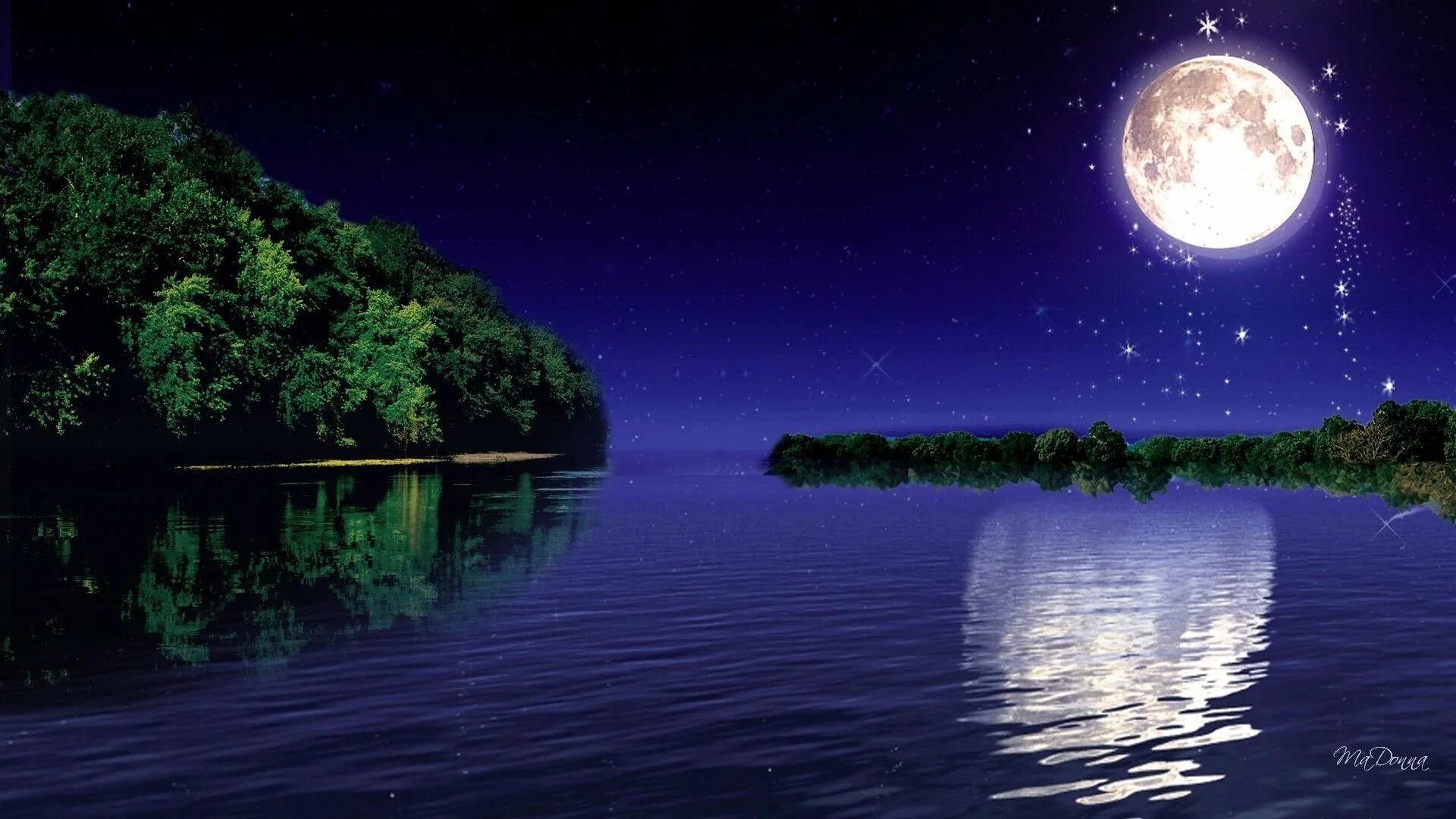 Картинки на ночь. Лунная ночь. Ночная природа. Природа ночью. Красивая ночь.