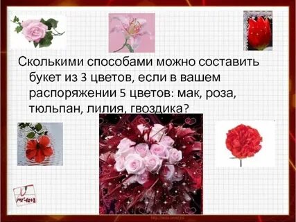 Букеты можно составить