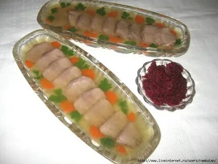 Заливное из говяжьего языка с желатином пошаговый