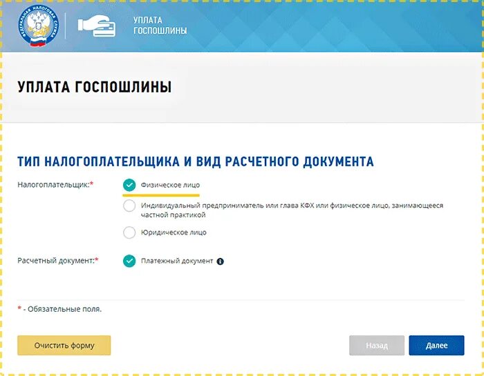 Госпошлина за открытие. Тип налогоплательщика и вид расчетного документа. Госпошлина за закрытие ИП на сайте налоговой. Возврат госпошлины через личный кабинет налогоплательщика. Как оплатить госпошлину на ИП через.