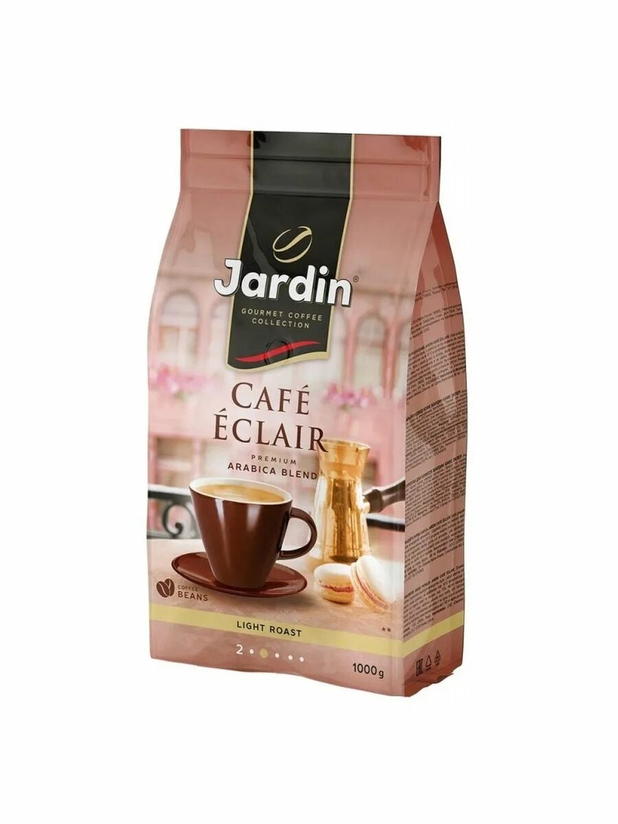 Кофе jardin 1 кг. Жардин в зернах 1 кг. Жардин кафе эклер 250г. Кофе в зернах Jardin Café Eclair. Кофе Жардин в зернах розовый.