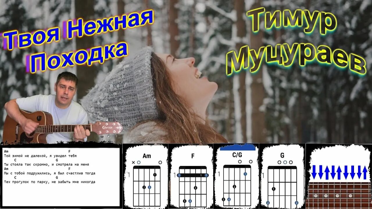 Слова песни твоя нежная. Твоя нежная походка аккорды. Твоя нежная походка аккорды для гитары. Бой Муцураева на гитаре.