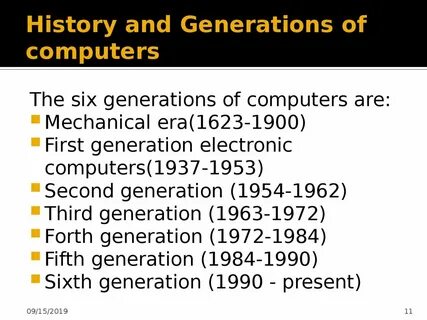 History of computers