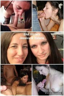 Exposed slut sisters Jessica and Valerie.