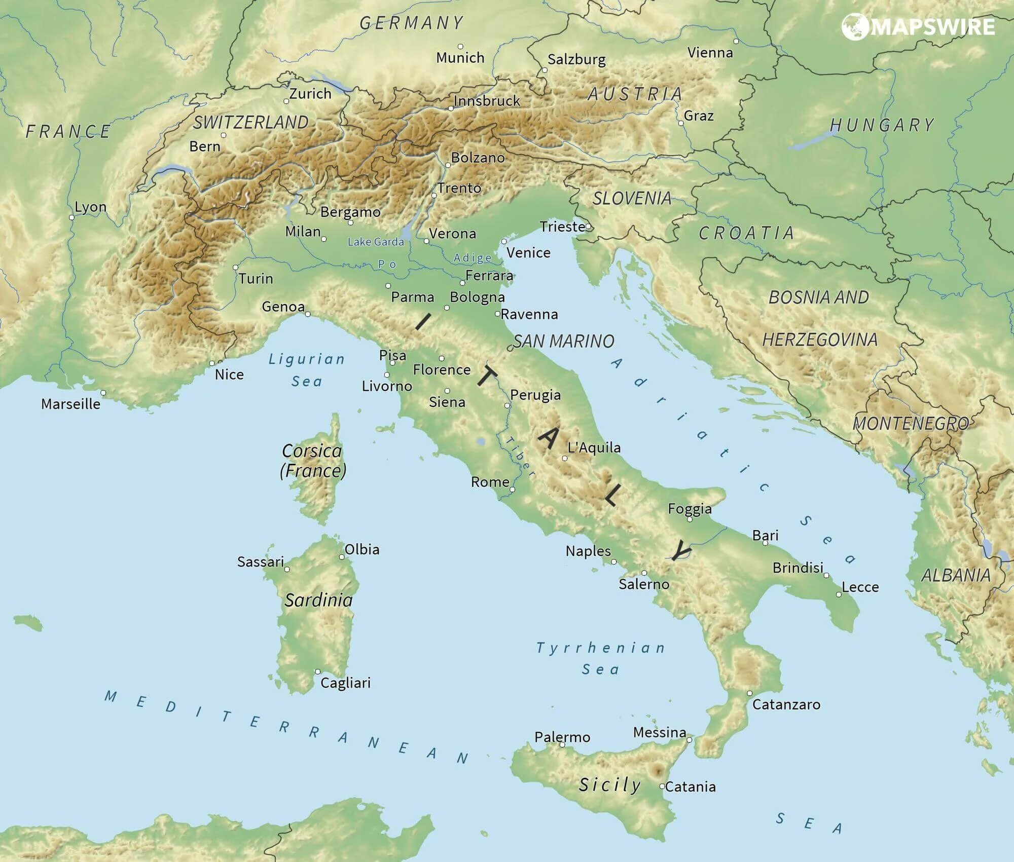 Полуостров на котором расположена италия называется. Апеннинский полуостров (Италия). Карта Италии Апеннинский полуостров. Апеннинский полуостров на карте. Местонахождение Апеннинского полуострова.