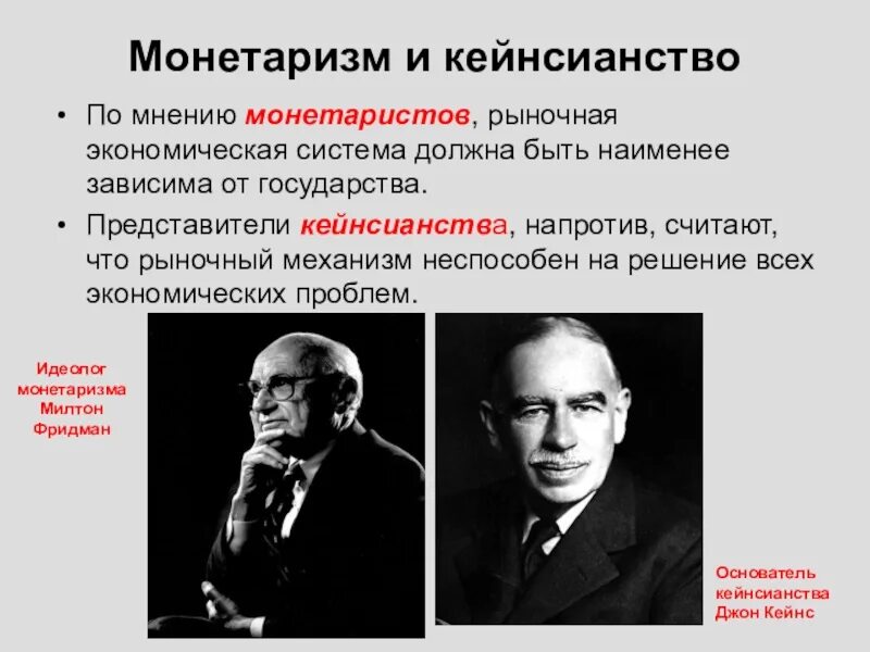 Теории ученых экономистов. Монетаризм и кейнсианство. Монетаристская и кейнсианская теории. Фридман монетаризм. Милтон Фридман и Кейнс.