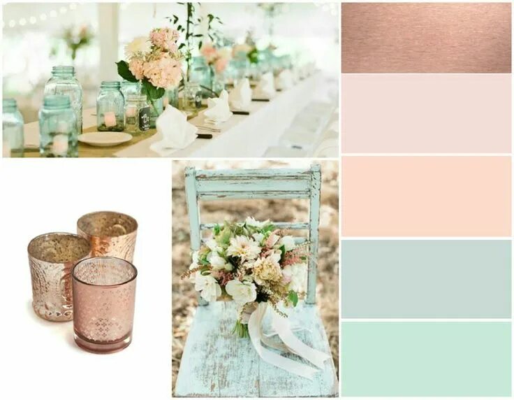 Сочетание цветов розовый бежевый Цветовая палитра № 3278 IN COLOR BALANCE Color palette pink, Color palette yello