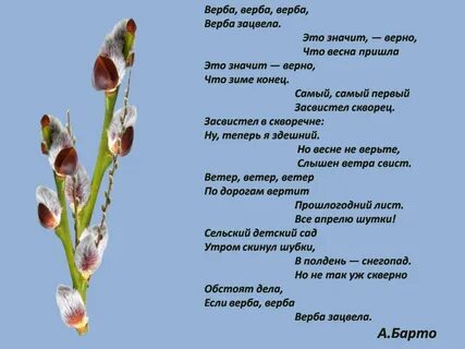 Верба зацвела песня