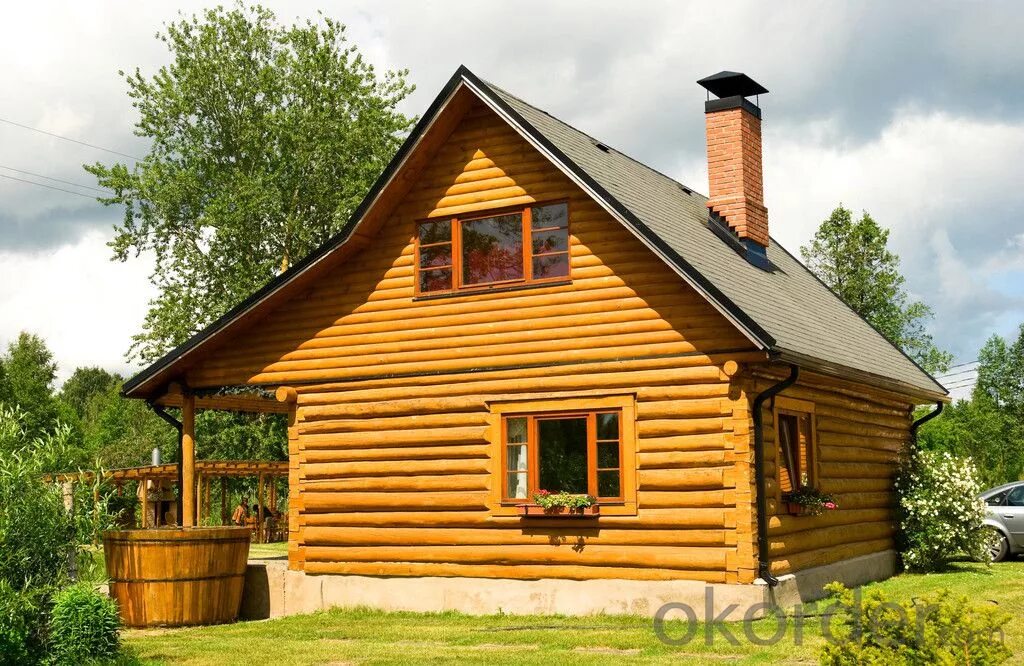 Деревенские срубы