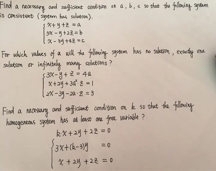 Given solution. Z 2tgxy x=u2sinv сборник заданий для контроля. When two System has no solutions. If the equation has no real solutions which of the following could be the value of t. In the Case where the System has an Infinite number of solutions find the value of p and the solutions.