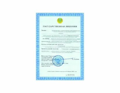 Разрешение казахстан