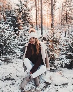 Идеи фотосессий зимой в лесу