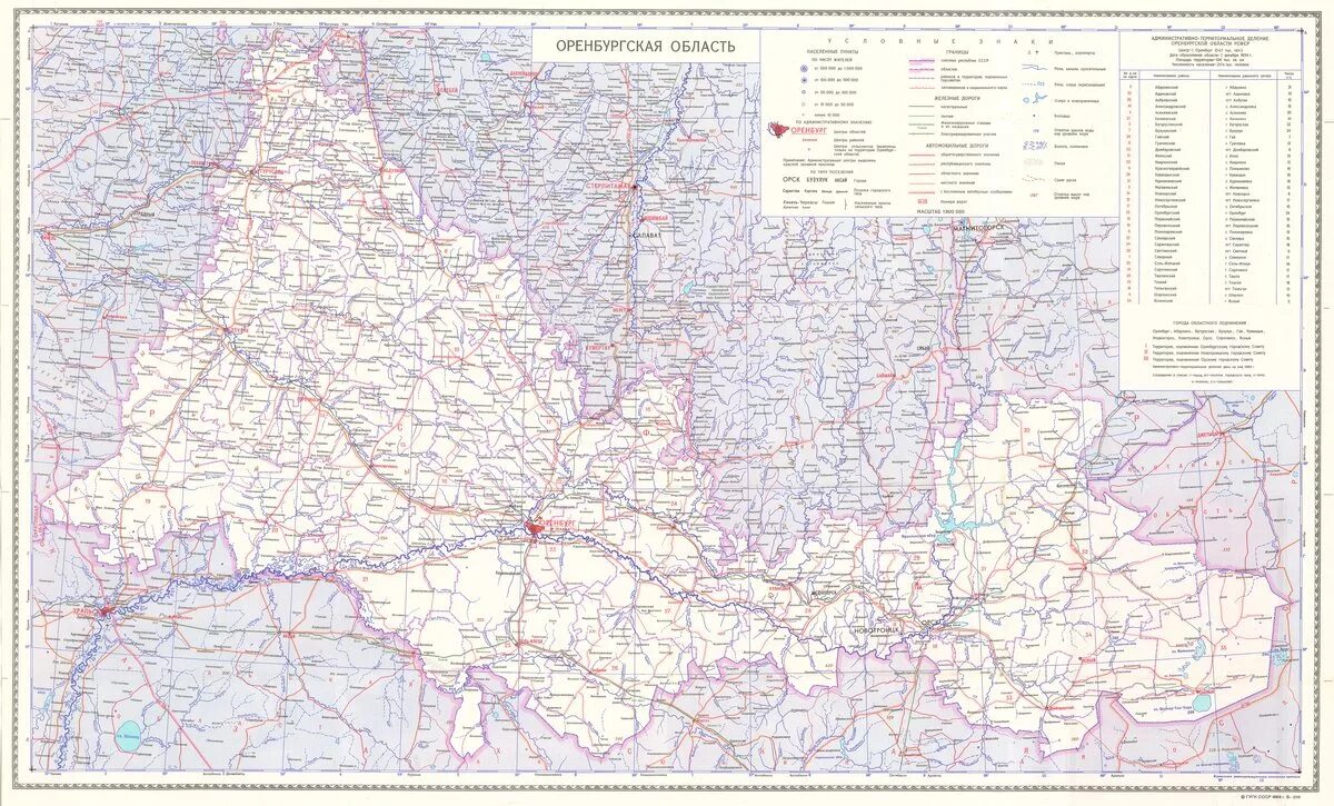 Справка о регионе - Общая характеристика области - Разделы - Оренбургский край