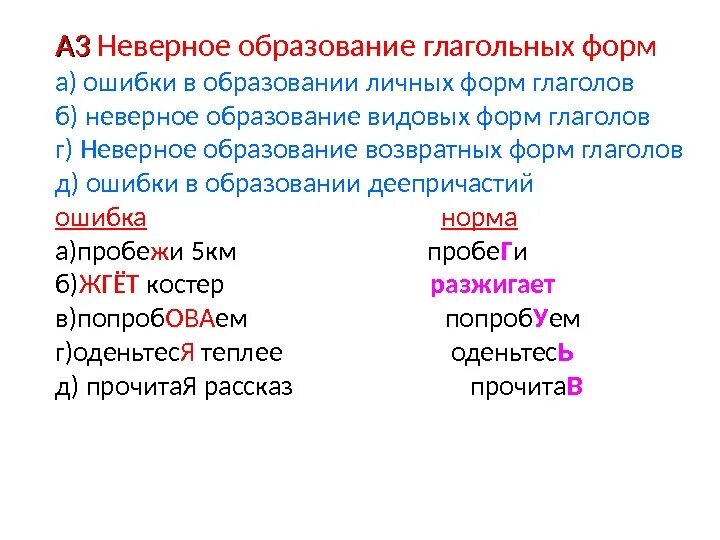 Ошибки в образовании форм глагола. Ошибочное образование глагольных форм. Ошибки в образовании форм глагола примеры. Неправильное образование глагольных форм.