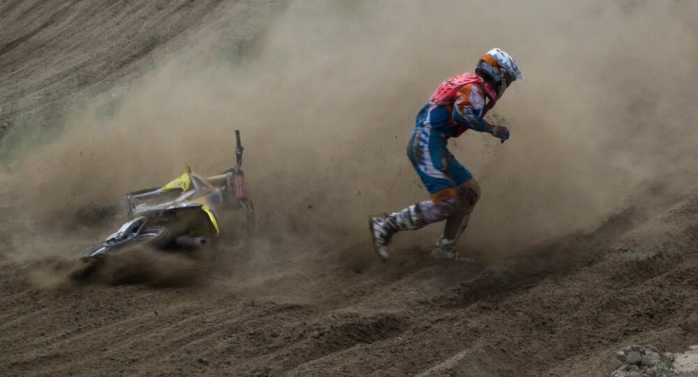 мотокросс падения