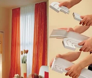 Как вставить ленту в карниз