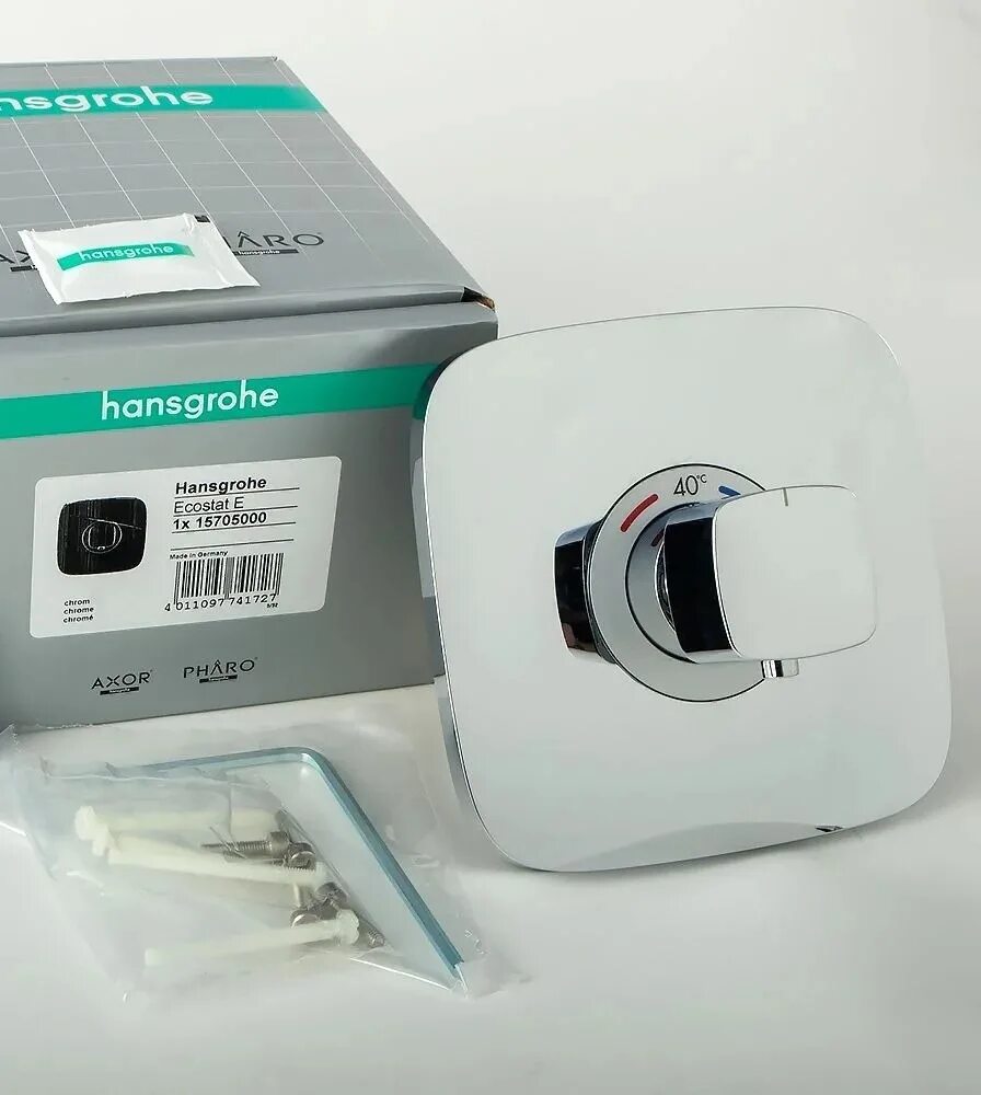 Hansgrohe ecostat e. Термостат hansgrohe 15705000. термостат для душа hansgrohe. регулировка термостата hansgrohe.