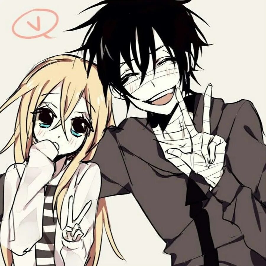 Аниме ангел кровопролития кэти и дэнни. Аниме пара убийцы. Акселератор и мисака. Пара психов. Пара психов.