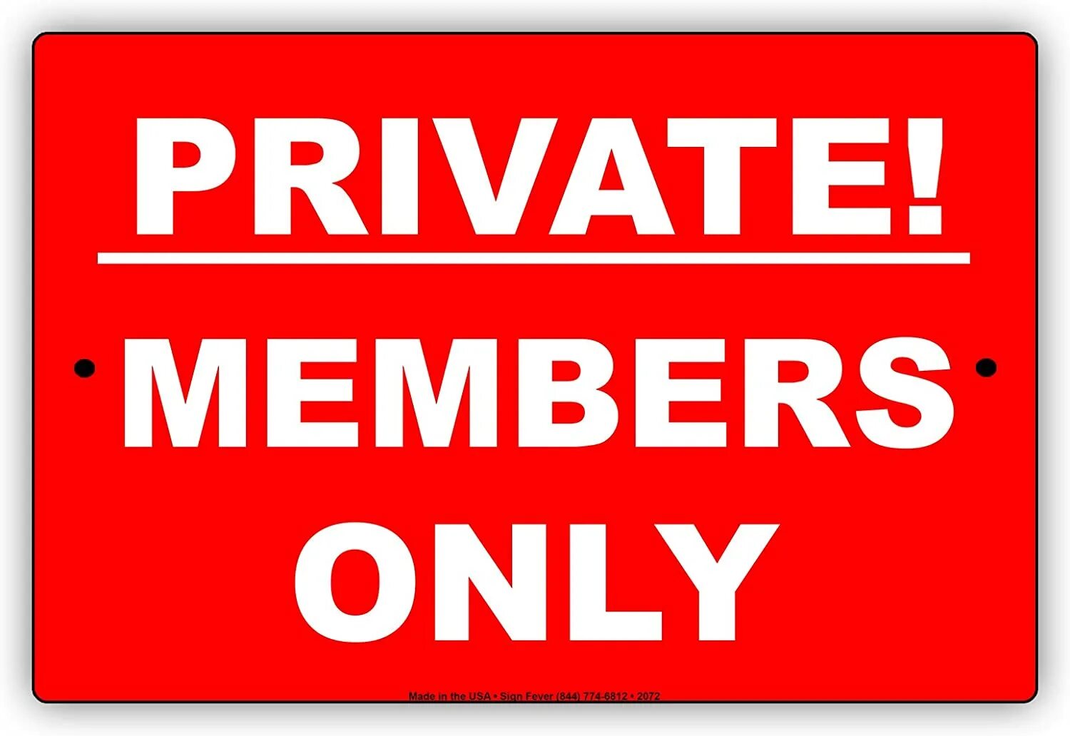 Out private. Онли Проперти. Members only.