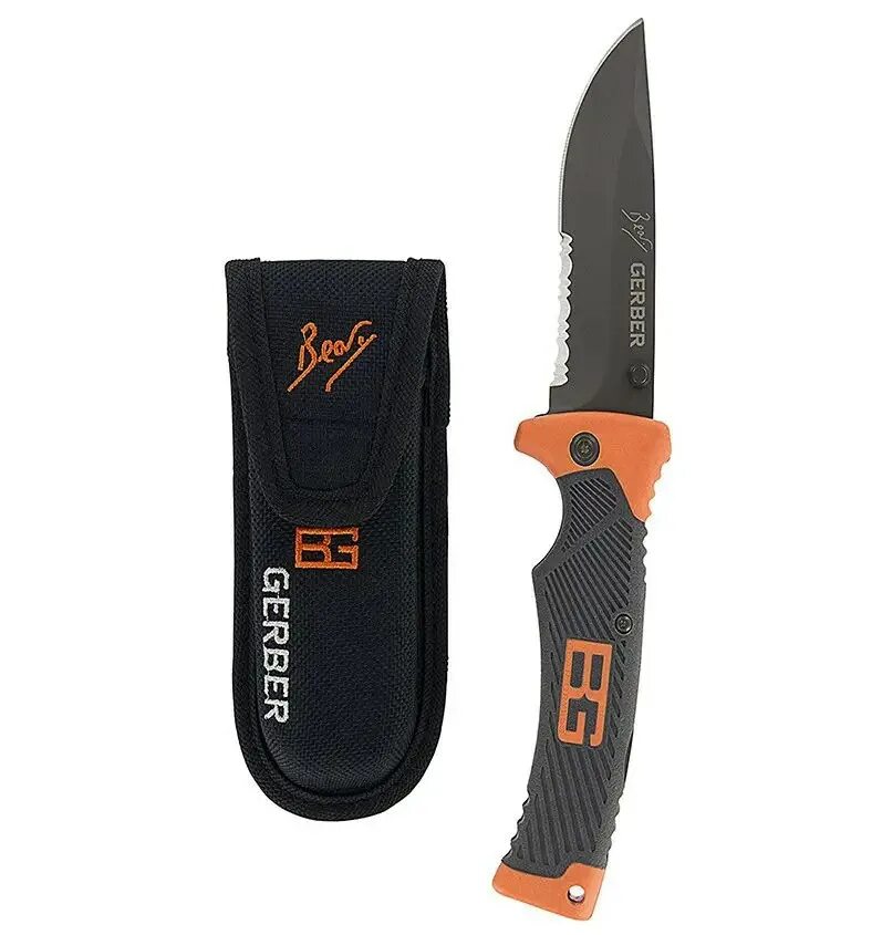 Нож туристический Gerber Gerber Bear Grylls. Складной нож Bear Grylls. Складной нож Gerber Bear Grylls. Нож Gerber Bear Grylls Folding Sheath.