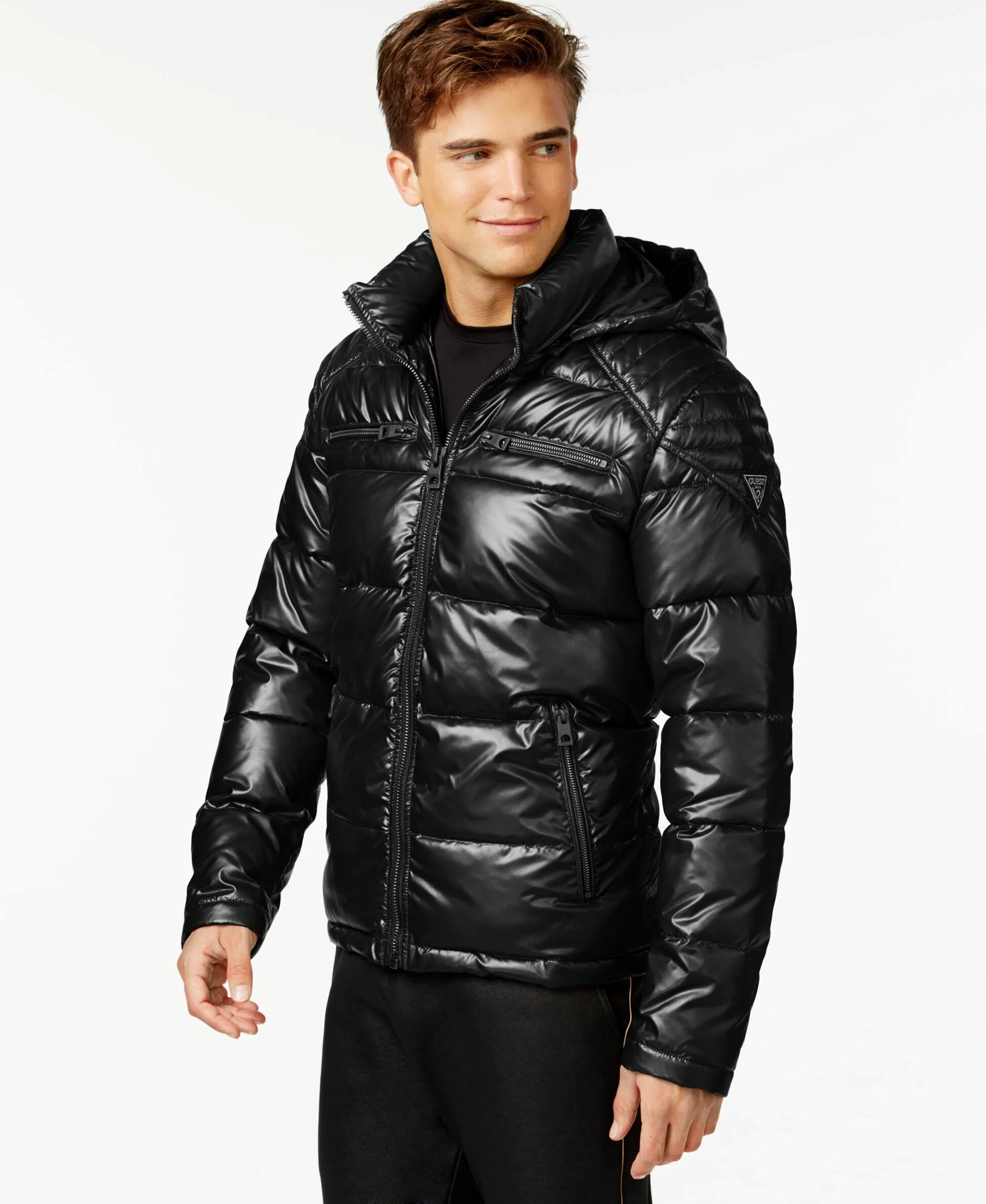 Куртка болоньевая мужская. Guess Jacket Puffer. Guess Mens Hooded Puffer Coat. Мужские пуховики guess Puffer. Guess Hooded long Puffer Jacket man.