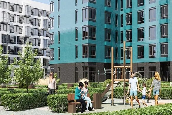 Квартал западный фото Купить квартиру в ЖК Квартал Западный Корпус 1.2 (Москва, деревня Большое Свинор