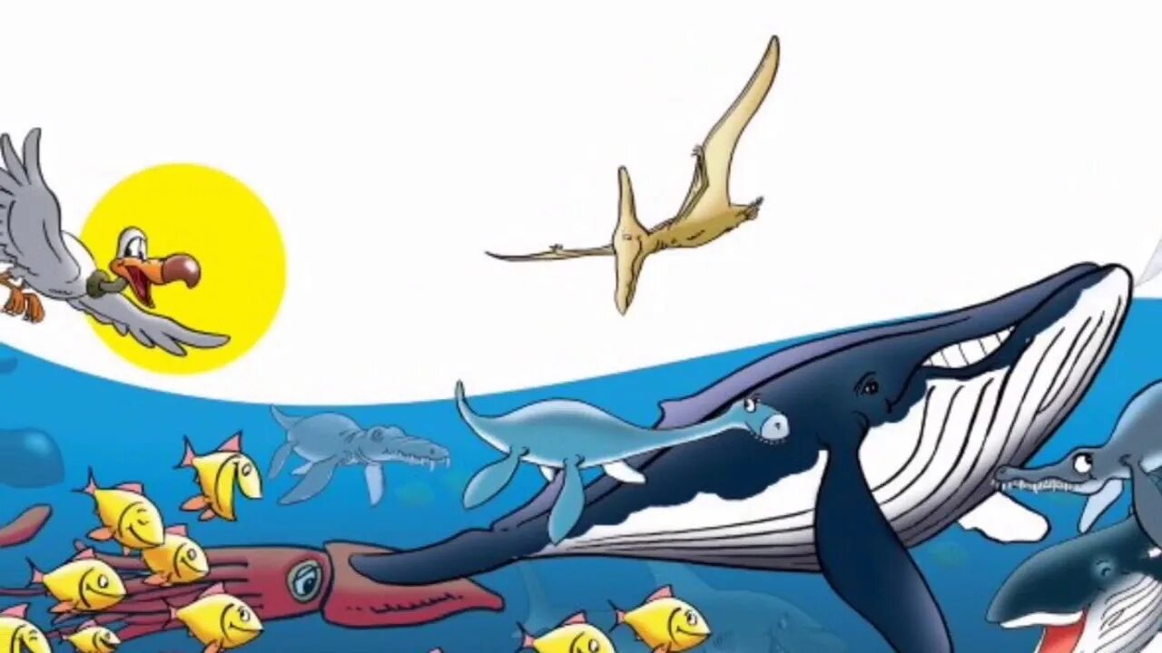 Fish Swim Birds Fly. Bird Swim cartoon. God created Fishes. The Fisherman and the Fish Starlight 2.