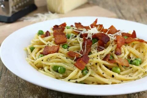 Бекон с макаронами