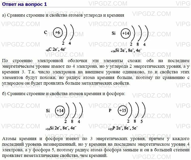 Сравнения свойств атомов. Сравните строение атомов углерода и кремния. Сравните строение и свойства атомов кремния и фосфора. Строение углерода и кремния. Схема строения электронной оболочки атома углерода.