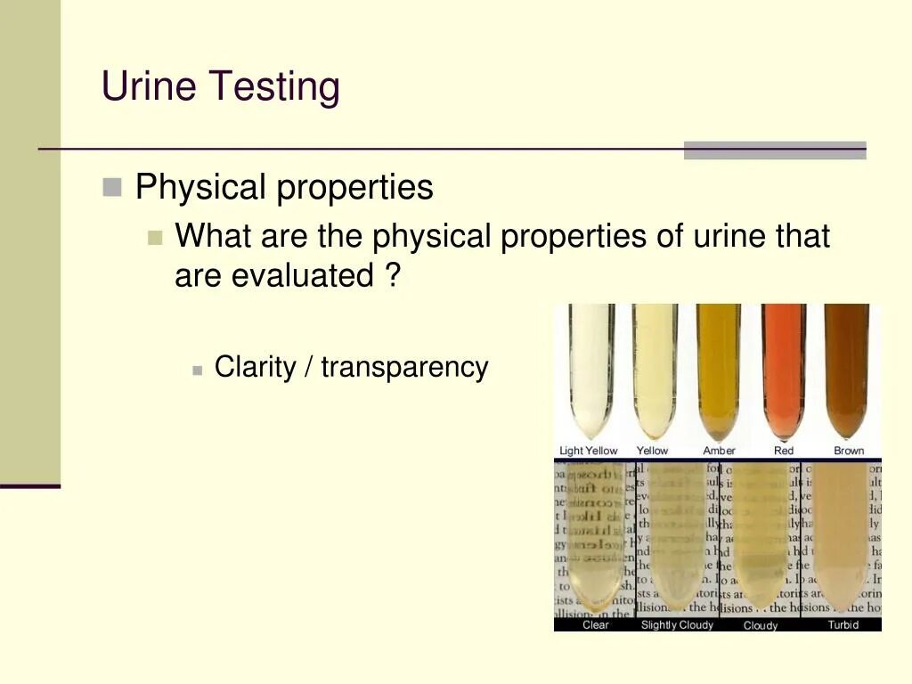 Test properties