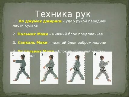 Тхэквондо руками