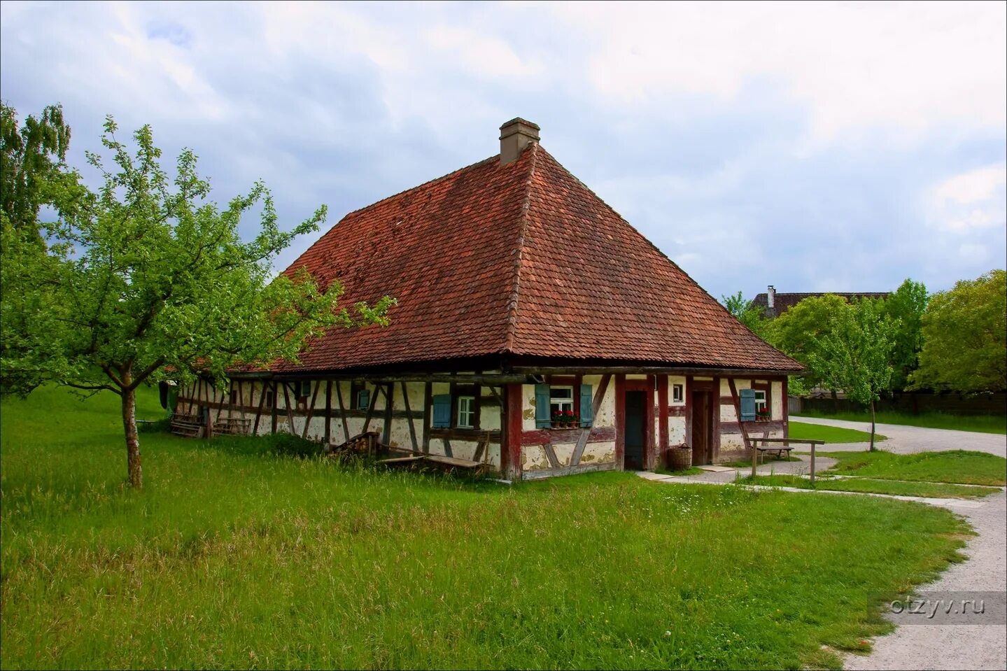 Франконский дом Германия. Фахверк Бавария ТЕРМОХАУС. Бавария 15 век. Баварские домики.