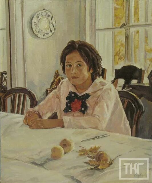 Картинная галерея девочка с персиками. В.а. серов. &quot;девочка с персиками&quot;. 1887 год.. картинная галерея серова девочка с персиками. иллюстрации репродукции картин серов девочка с персиками.