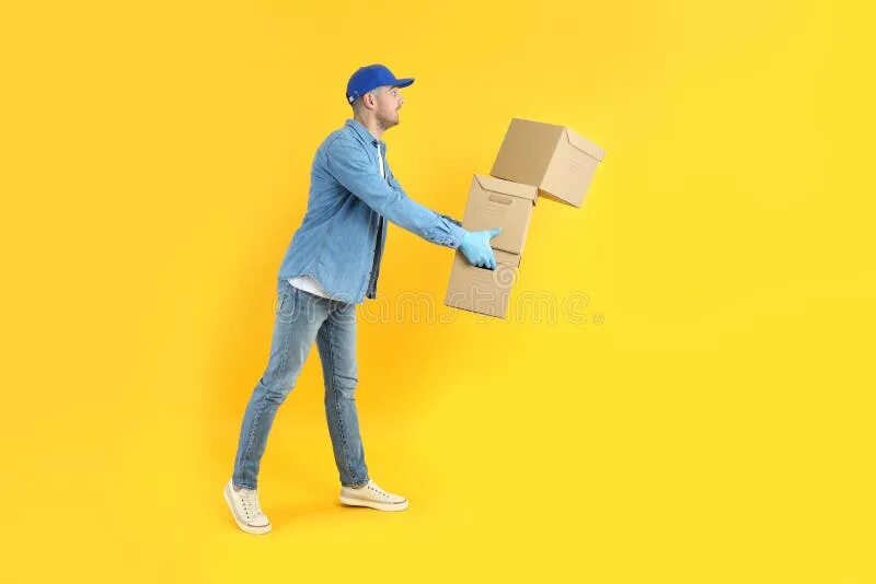 Falling boxes